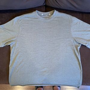 Green Cropped Mens Medium Tshirt